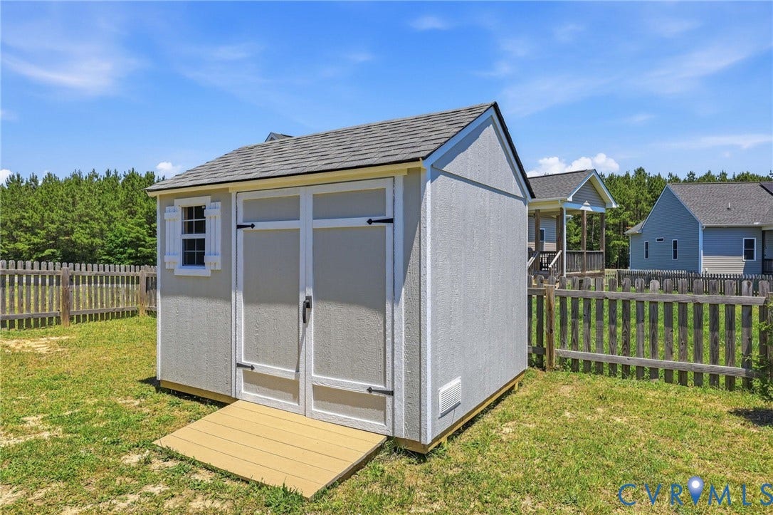 8900 Rock Cedar Road, New Kent, VA 23124 detached shed