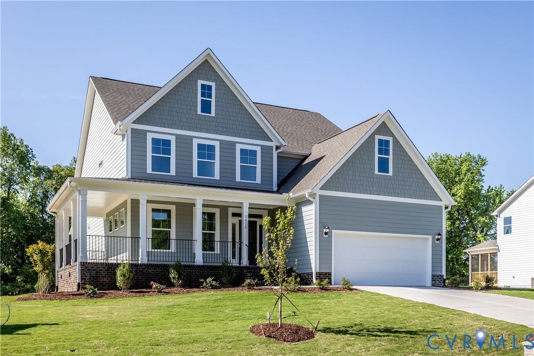 5790 Stingray Point Boulevard, Greenwood Estates, New Kent, VA 23124 This home is to be built. The photo represents the plan, not the actual home. Design selections may vary.