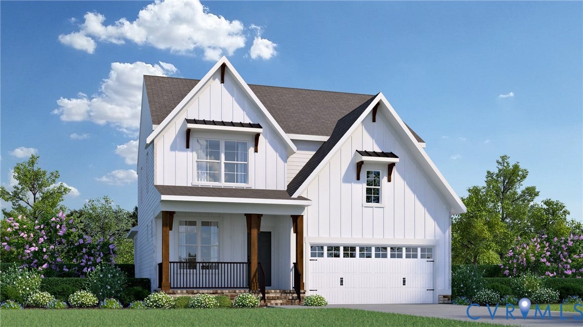 966 Landon Laurel Lane, Landon Village, Midlothian, VA 23114 Beechridge Farmhouse A - Photo is from builder's library and shown as example only (colors, features and options will vary).