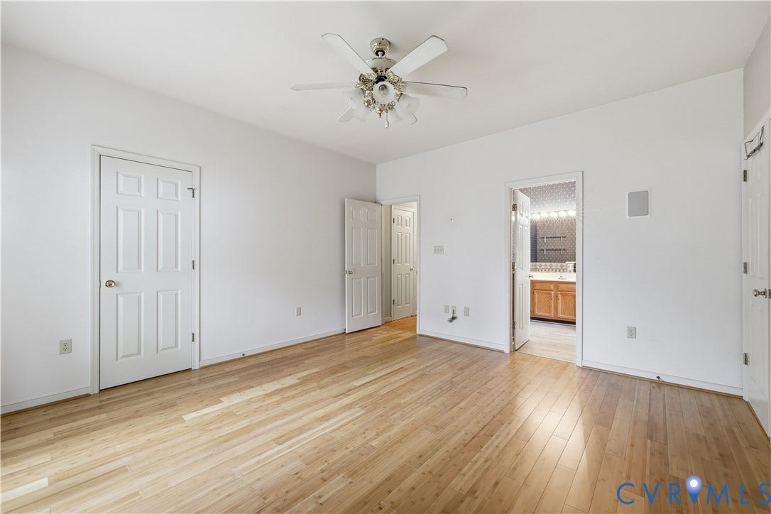 2625 Park Green Way, Glen Allen, VA 23060 Primary Bedroom on the first floor, 2 walk-i in closets