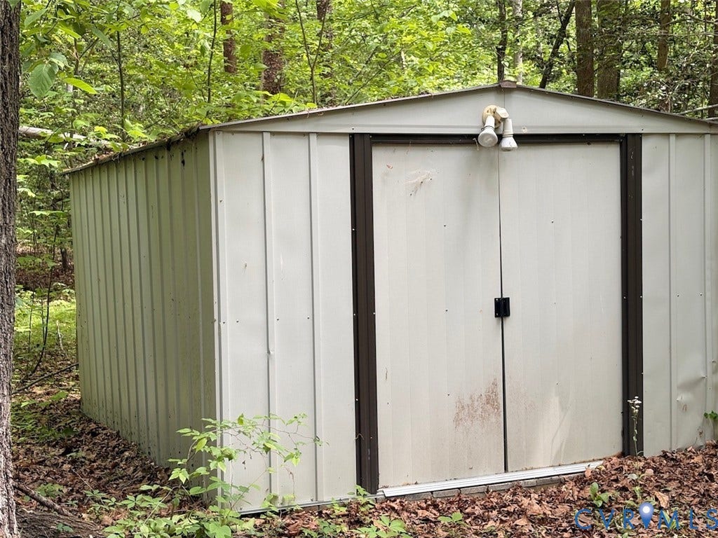 208 Johnson Mill Lane, Hopeful Church Road, Bumpass, VA 23024 Metal Garden Shed