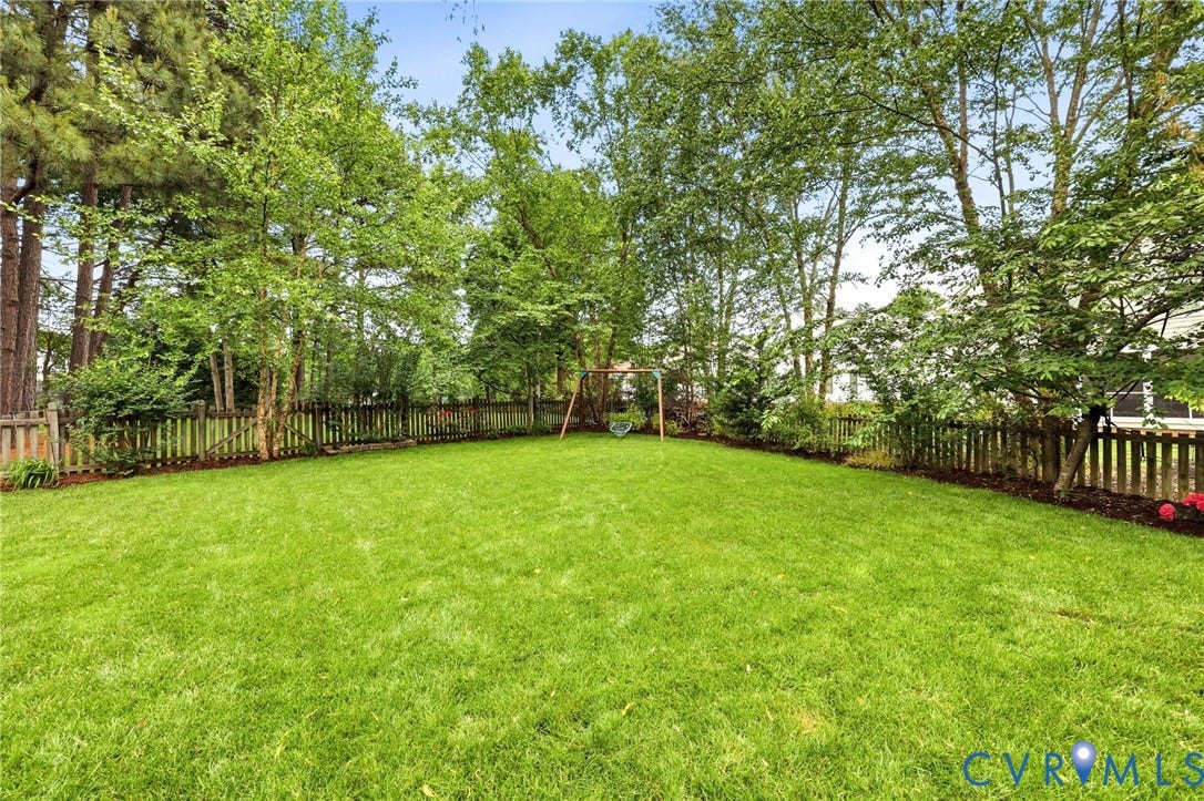 6001 Abington Park Drive, Glen Allen, VA 23059 Fully fenced back yard