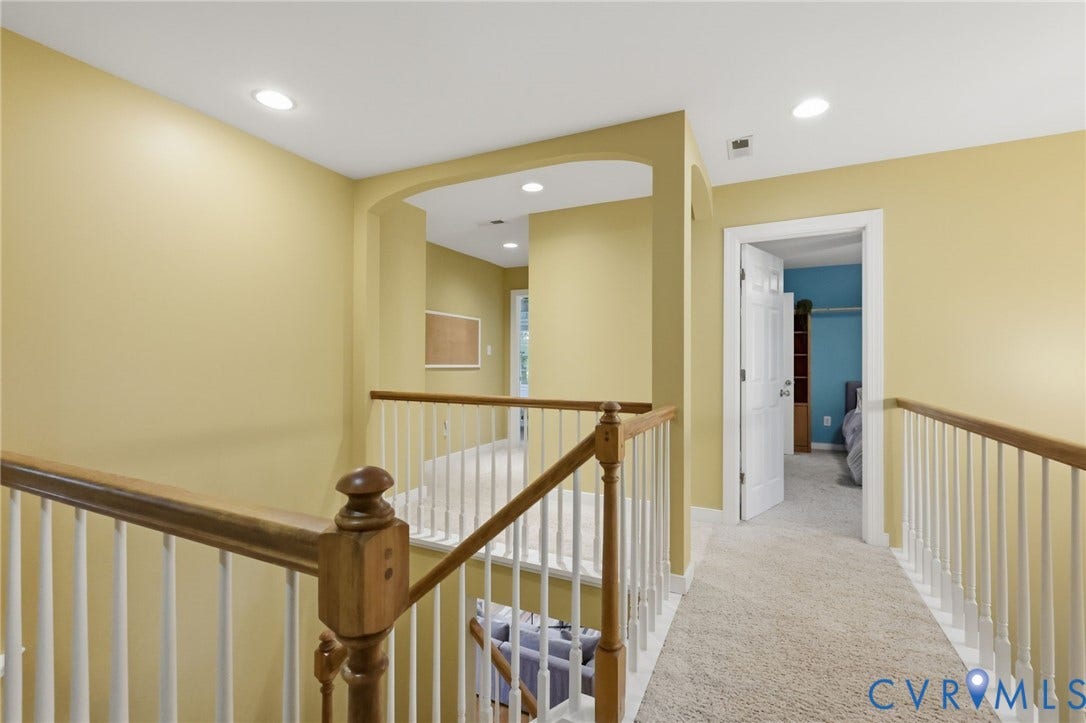 6001 Abington Park Drive, Glen Allen, VA 23059 Two story balcony overlooking the foyer