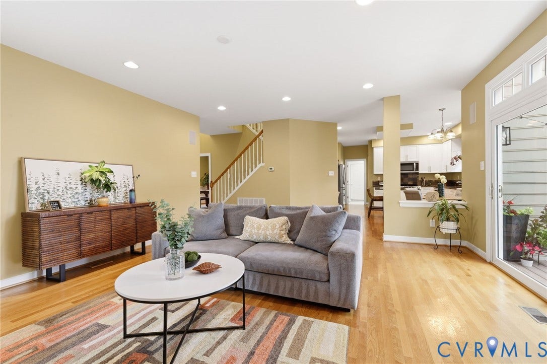 6001 Abington Park Drive, Glen Allen, VA 23059 Open concept with hardwood floors throughout