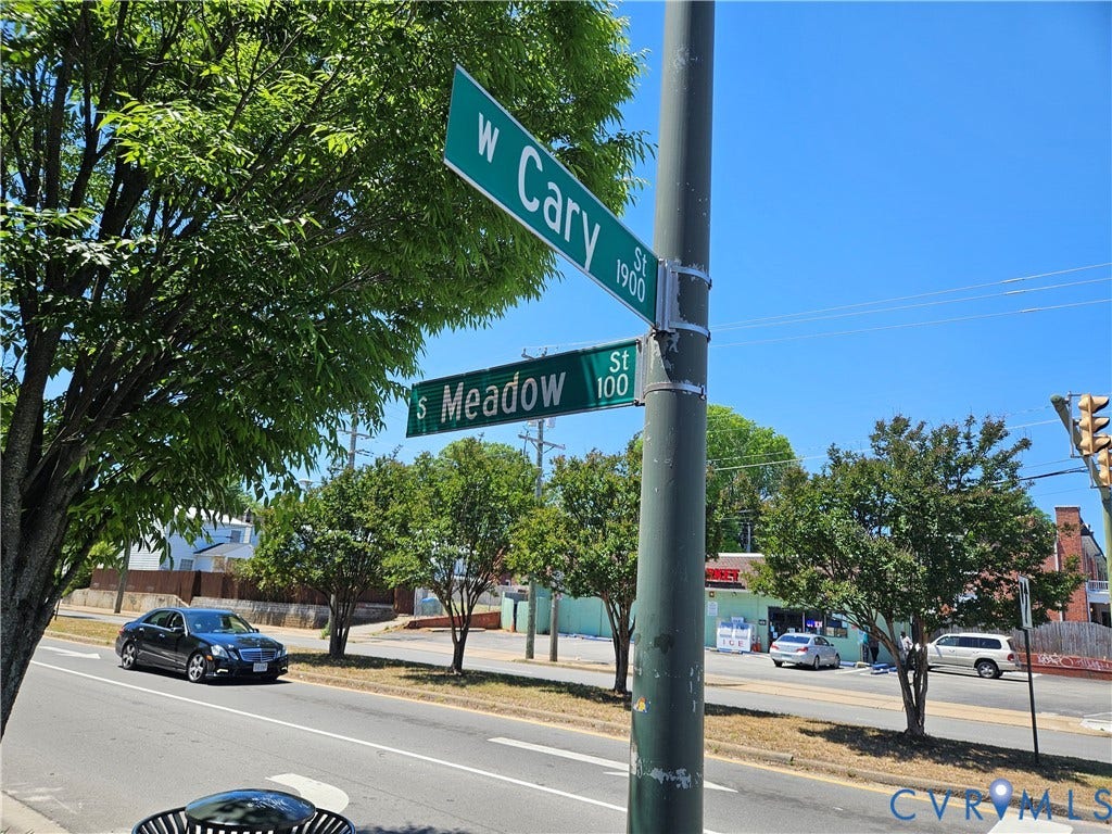 1925 W Cary Street, Richmond, VA 23220 Located directly on Cary St. & Meadow.. What a location !