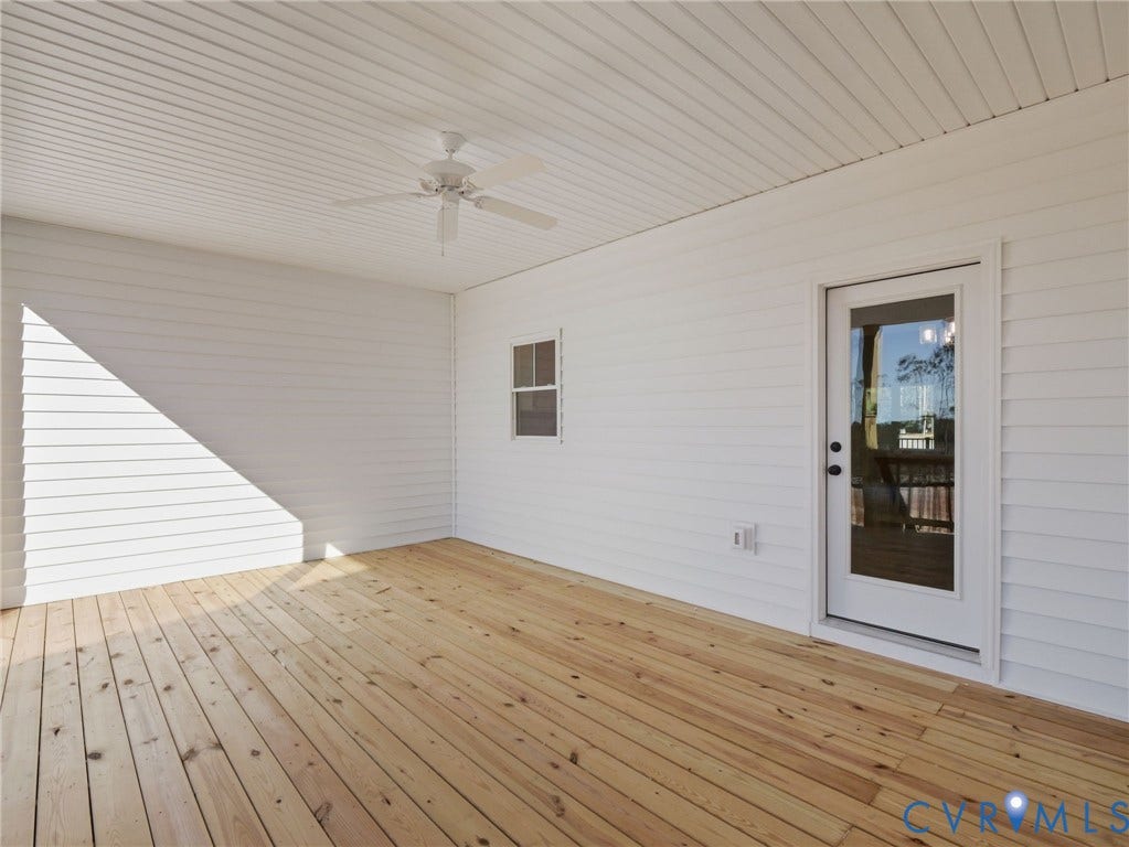 4301 Worsham Road, Powhatan, VA 23139 Back porch