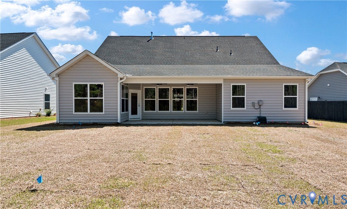 5758 Stingray Point Boulevard, Greenwood Estates, New Kent, VA 23124 This home is to be built. The photo represents the plan, not the actual home. Designs has been selected.