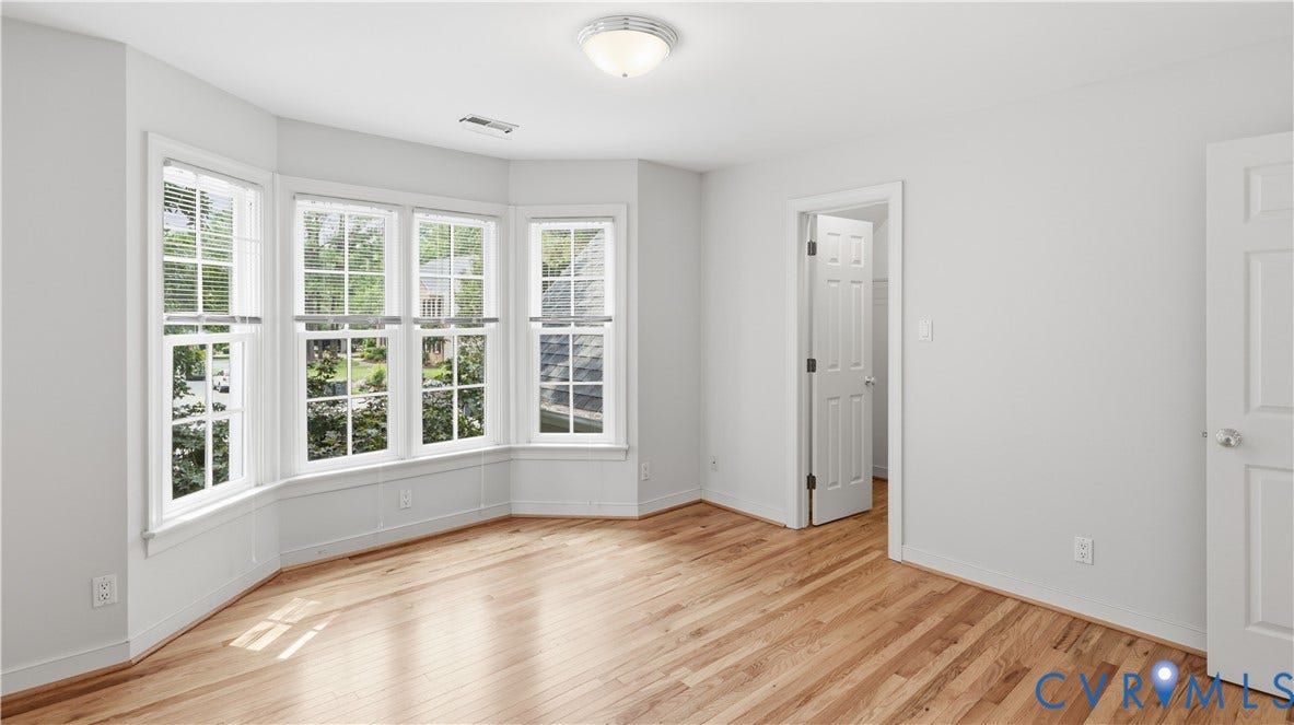 12400 Chadsworth Place, Wyndham, Glen Allen, VA 23059 Bedroom #2 bay window, walk-in closet