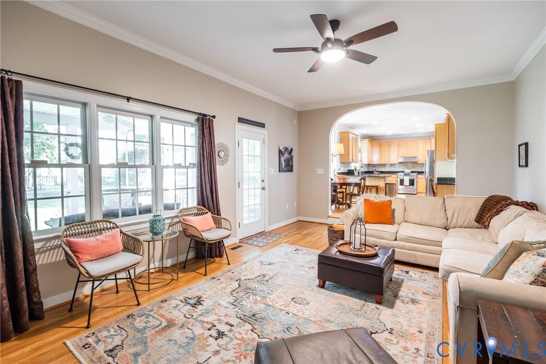 5541 Summer Creek Way, Millstone, Glen Allen, VA 23059 View from the family room looking back into the kitchen.