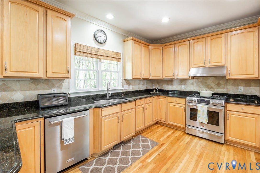 5541 Summer Creek Way, Millstone, Glen Allen, VA 23059 Kitchen has ample cabinetry and countertop space.
