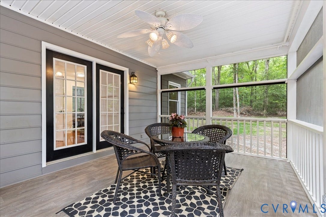 2789 Three Bridge Road, Powhatan, VA 23139 screened in porch