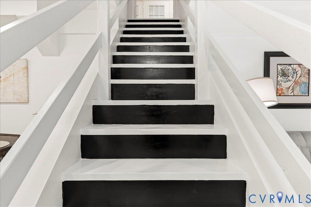 2789 Three Bridge Road, Powhatan, VA 23139 stairs to the basement