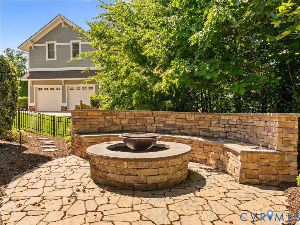 1925 Limbeck Lane, Hallsley, Midlothian, VA 23112 Lower patio with firepit