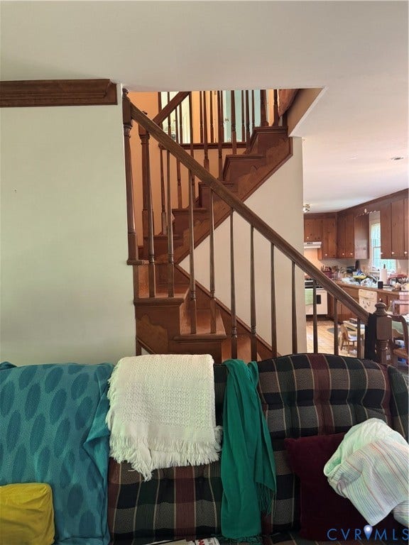 2796 Spencerwood Drive, Powhatan, VA 23139 Back stairway off breakfast area.