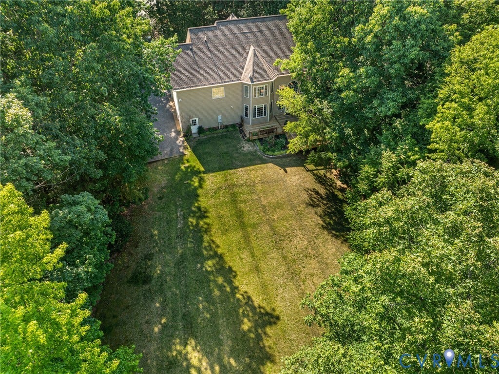 1830 Blackwood Drive, Maidens, VA 23102 Aerial view of backyard
