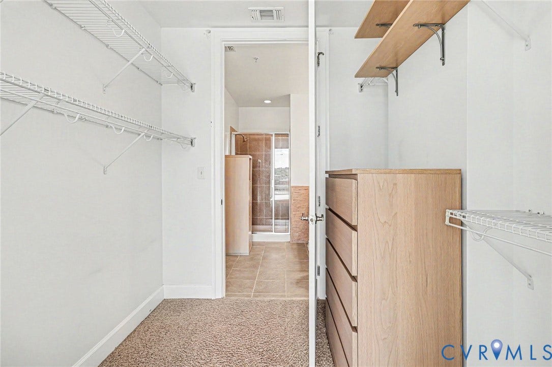 301 Virginia Street, #U1214, Richmond, VA 23219 From closet to 2nd bathroom