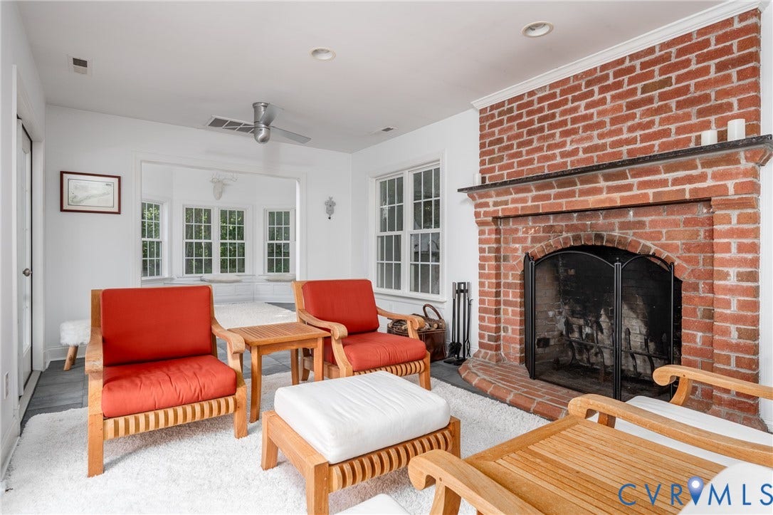 3124 Rock Cress Lane, Mill Forest, Sandy Hook, VA 23153 Pool House seating area to Solarium