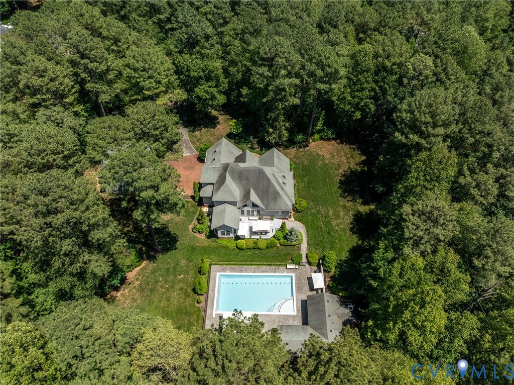 3124 Rock Cress Lane, Mill Forest, Sandy Hook, VA 23153 Pool to rear of house