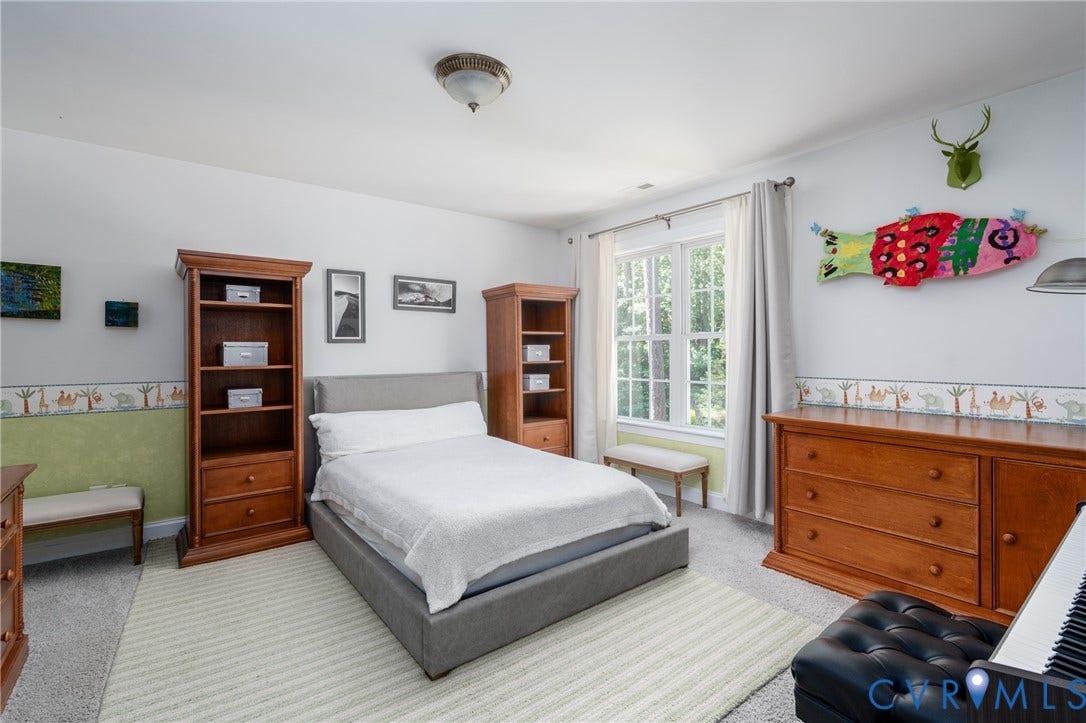 3124 Rock Cress Lane, Mill Forest, Sandy Hook, VA 23153 Bedroom 2 with double window and double closet