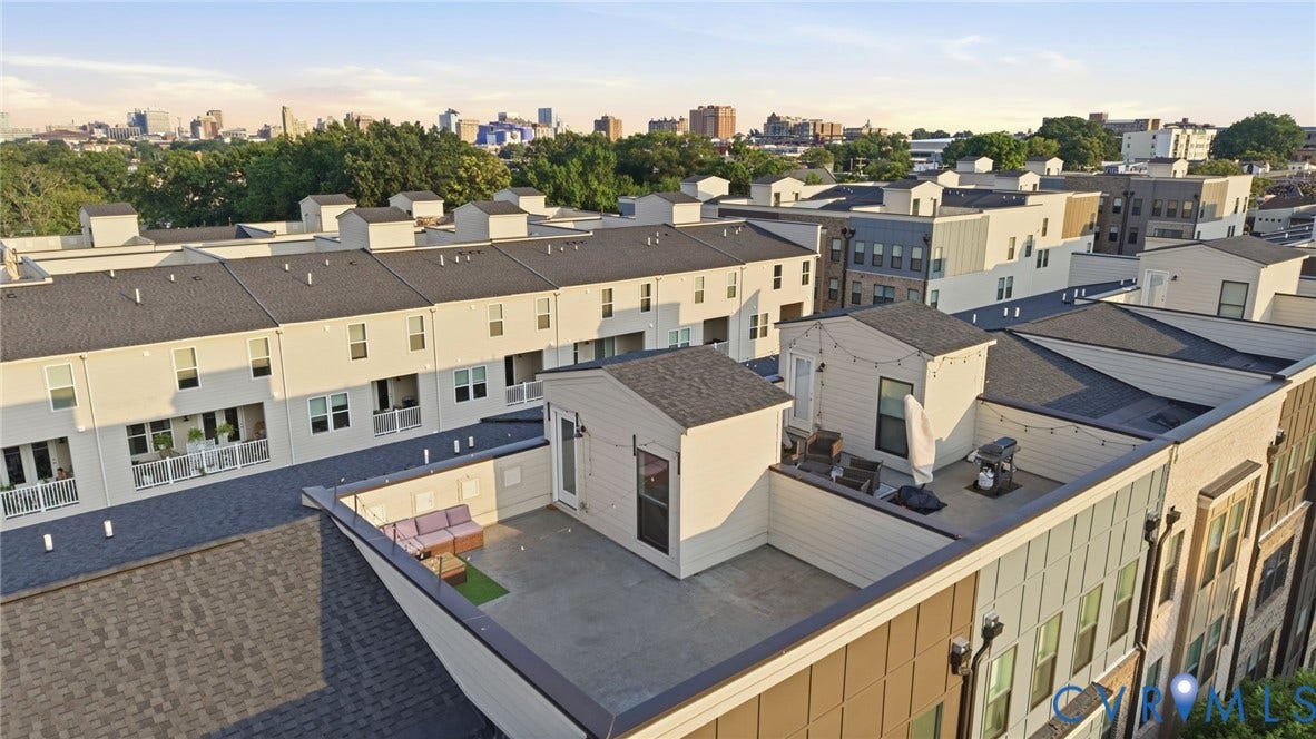 1121 N Lombardy Street, #B, Carver Square, Richmond, VA 23220 Drone Picture of Terrace