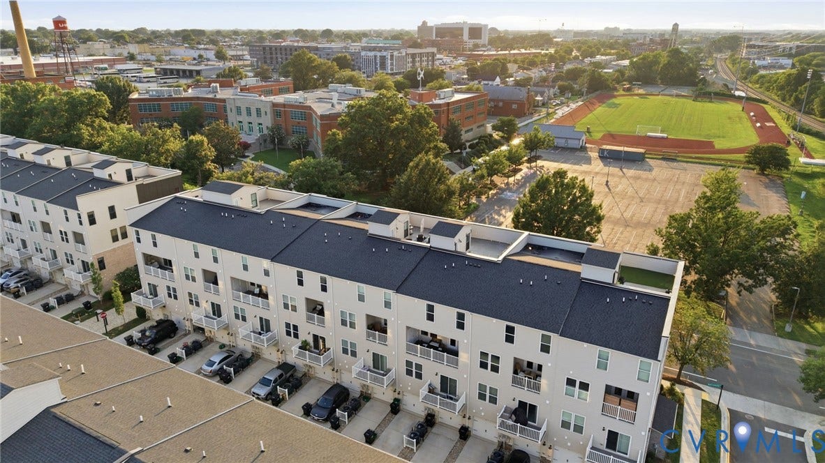 1121 N Lombardy Street, #B, Carver Square, Richmond, VA 23220 Aerial view