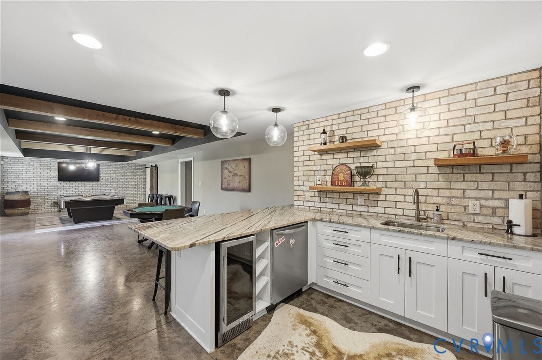 14849 Elliot Ridge Way, Glen Allen, VA 23059 Bar/Kitchen area in Finished Basement