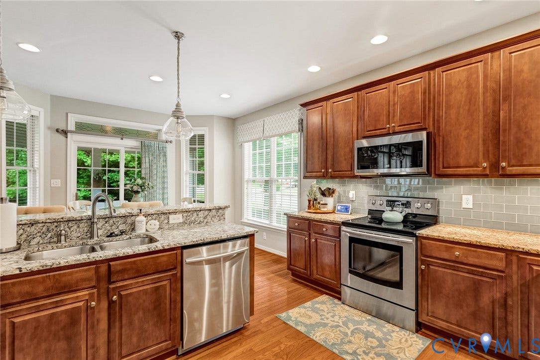 201 Maymont Way, Manakin Sabot, Manakin Sabot, VA 23103 The kitchen has a deep double bowl SS sink, a raised breakfast bar, and all SS Samsung appliances.