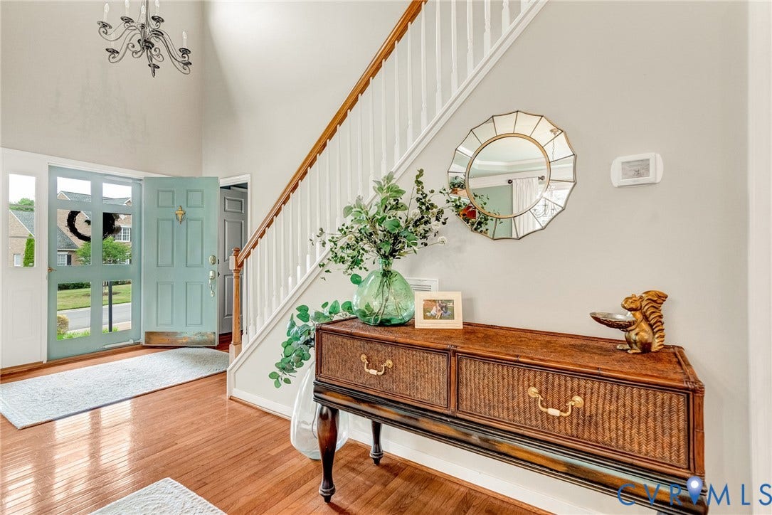 201 Maymont Way, Manakin Sabot, Manakin Sabot, VA 23103 Two story foyer with upper window and storm door for abundant natural light!