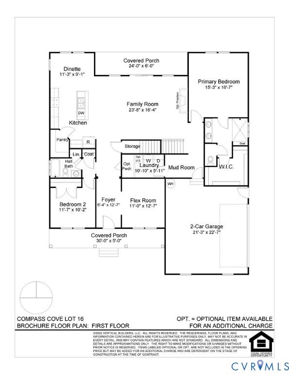 1392 Buckners (Lot 16) Lane, Compass Cove, Mineral, VA 23117 Specific to this home, new updated plan with cathedral ceilings in the family room