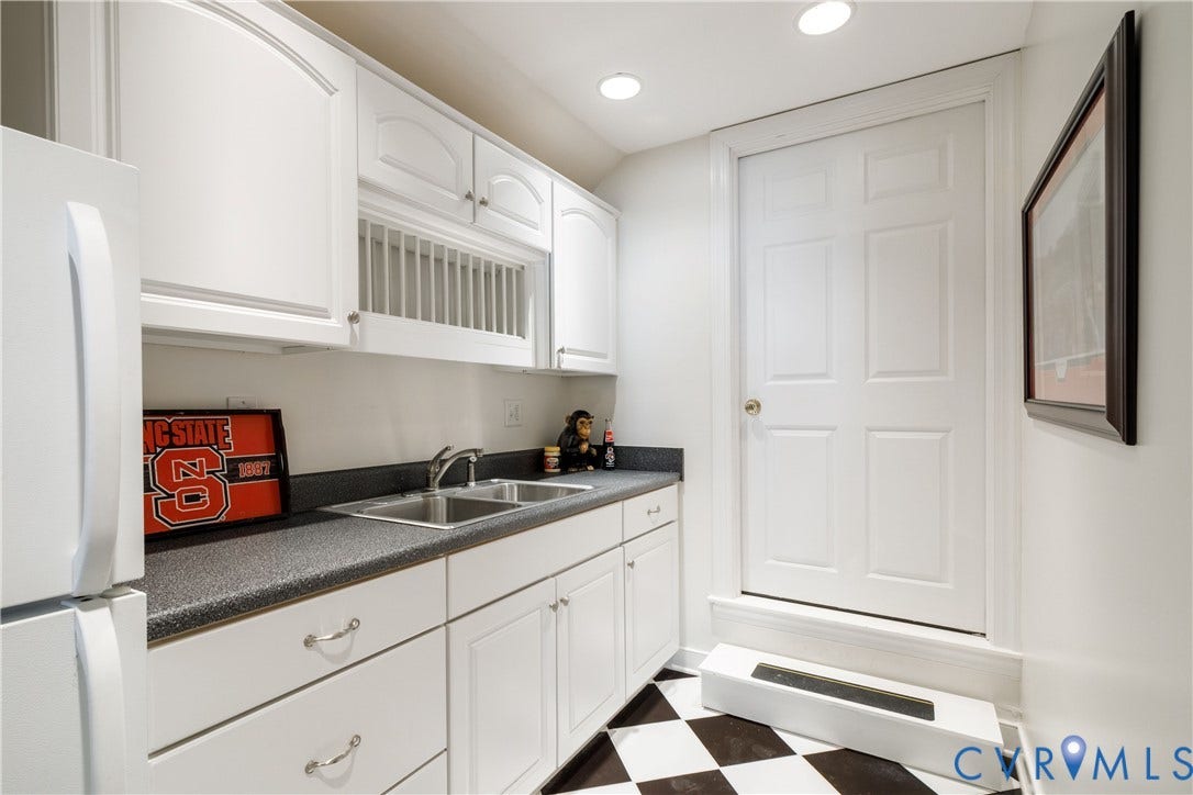 kitchenette adjacent to the loft