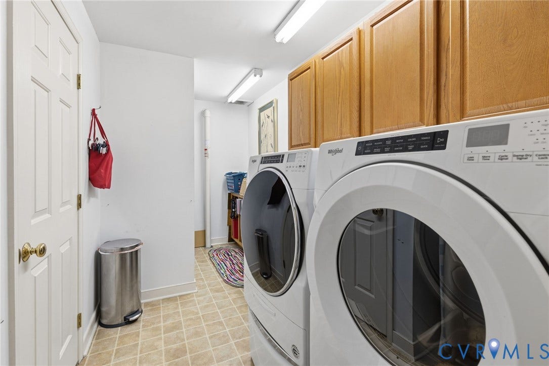 12028 Bennett Court, Glen Allen, VA 23059 laundry shoot, mud sink, storage closet and built in cabinets - in basement