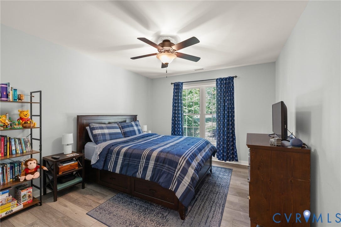 2803 Preston Park Way, Preston Park, Sandy Hook, VA 23153 Bedroom 2 w/ new LVP flooring.