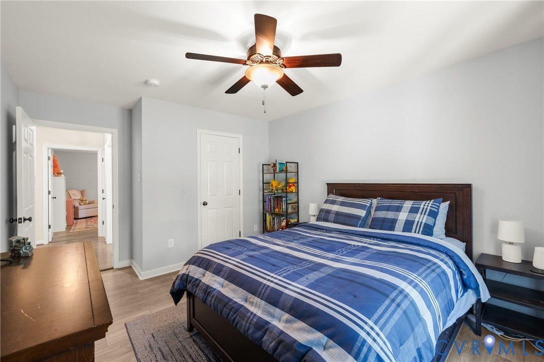 2803 Preston Park Way, Preston Park, Sandy Hook, VA 23153 Bedroom 2 w/ new LVP flooring.
