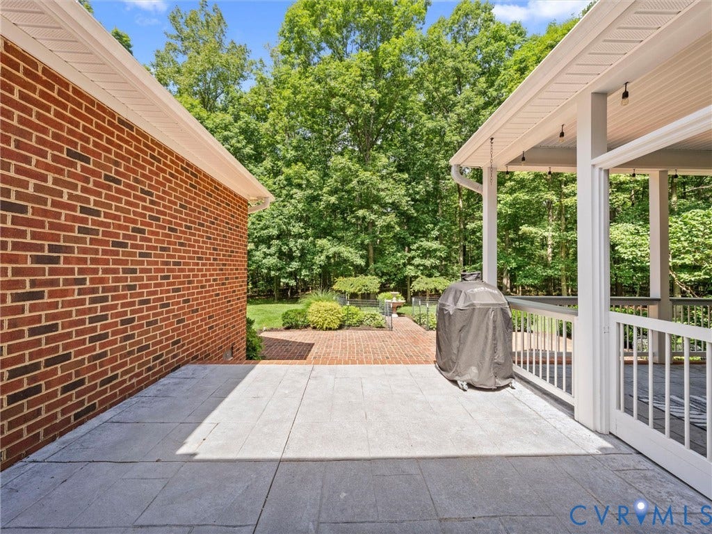 2821 Lightner Court, Maple Grove, Powhatan, VA 23139 Rear Grilling Porch