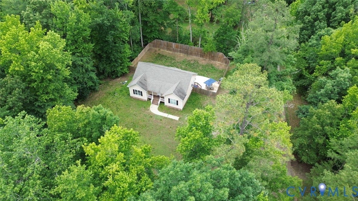 2406 Emanuel Church Road, Powhatan, VA 23139 Ranch-style residence featuring a gray shingle roof and light-colored siding