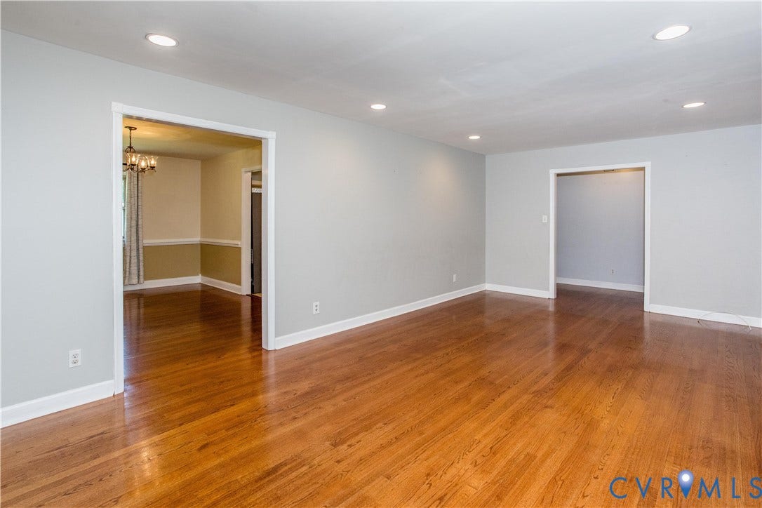 4512 Wraywood Avenue, Preston Place, Chester, VA 23831 Recessed lighting illuminating wood-finish flooring