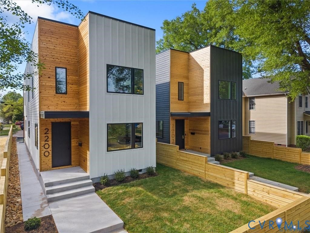 2200 3rd Avenue, Northside, Richmond, VA 23222 Contemporary house featuring a front lawn, board and batten siding, and crawl space