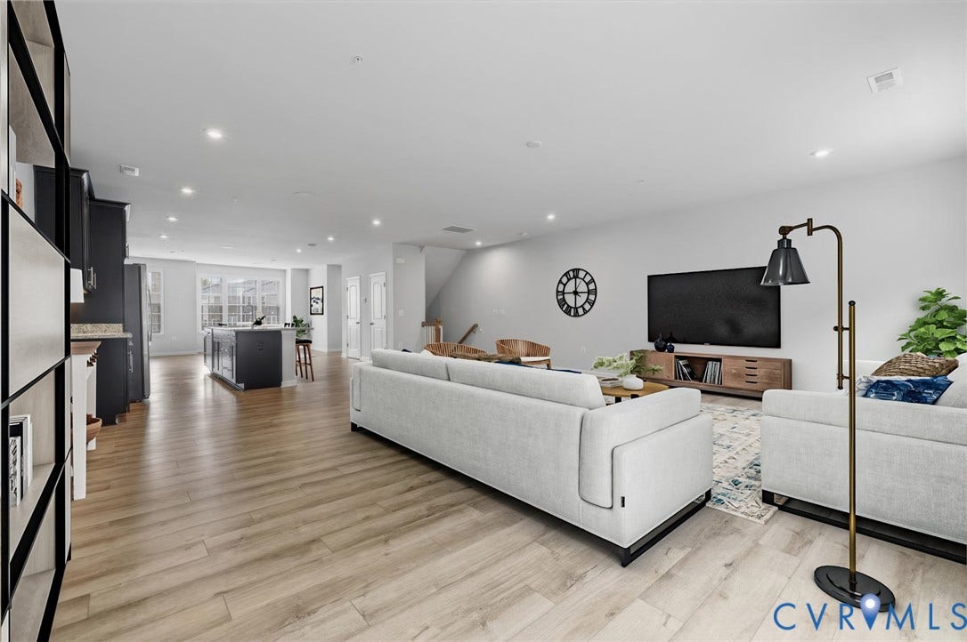 VIRTUALLY STAGED LIVING ROOM!