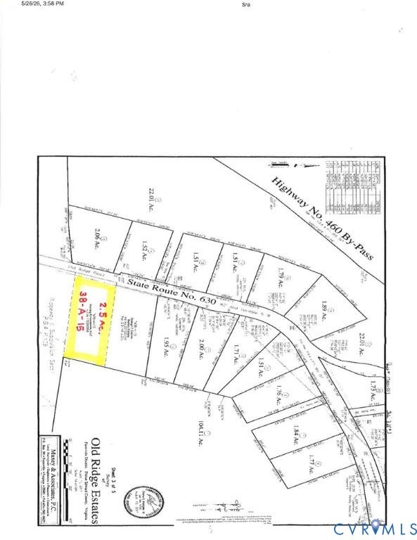 Property photo for 0 Old Ridge Road, Farmville, VA