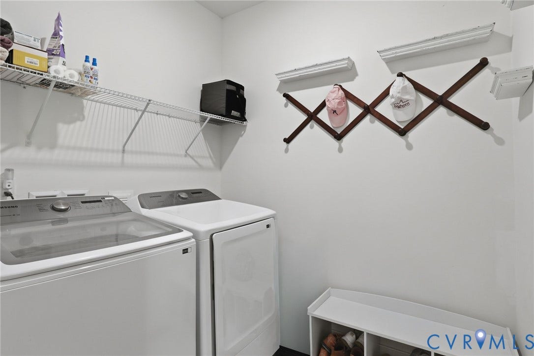 laundry room with attached "pet area"