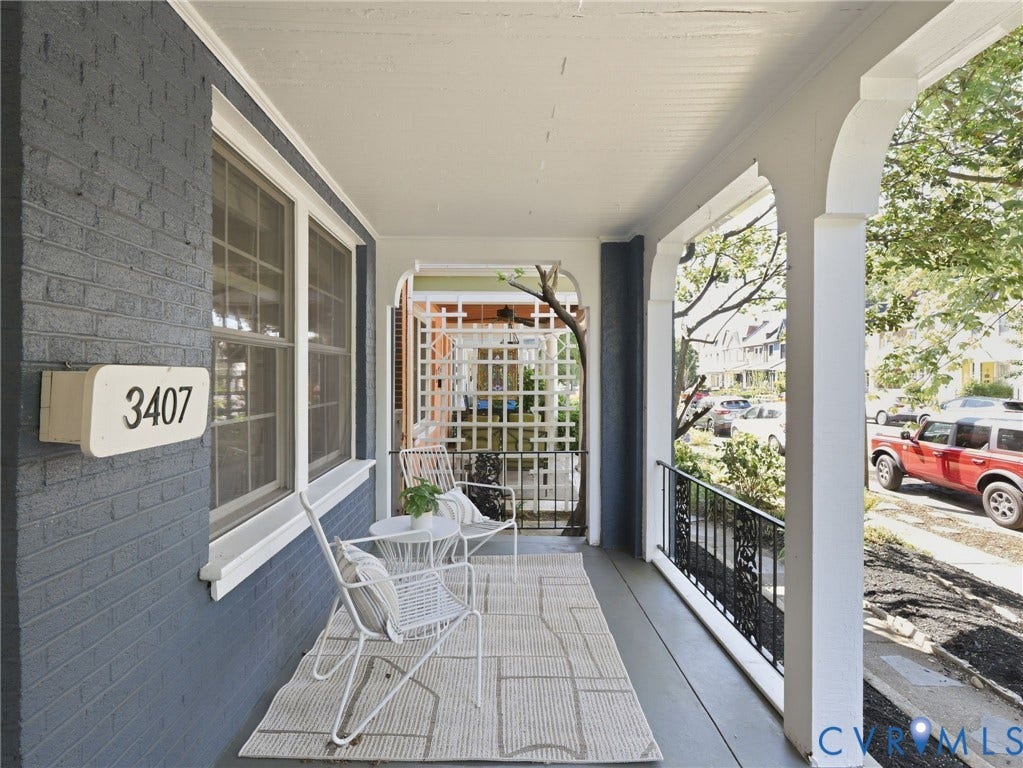 3407 Ellwood Avenue, Museum District, Richmond, VA 23221 Front Porch