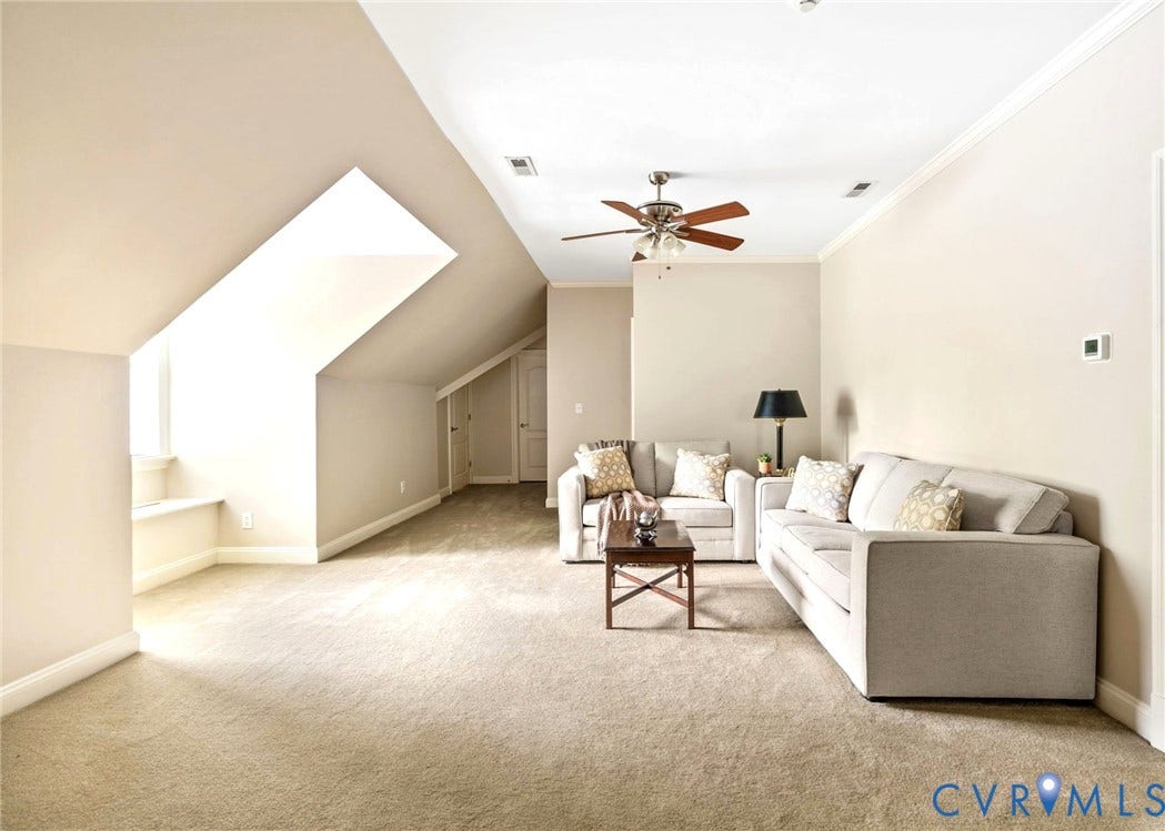 2220 French Hill Terrace, Powhatan, VA 23139 Loft - Ceiling Fan, Carpet and Window Seat