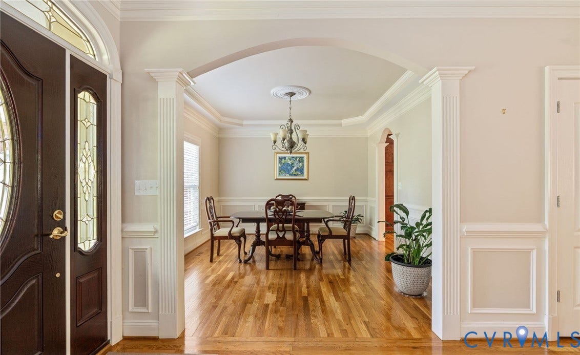 2220 French Hill Terrace, Powhatan, VA 23139 Dining Room - Entry from Foyer