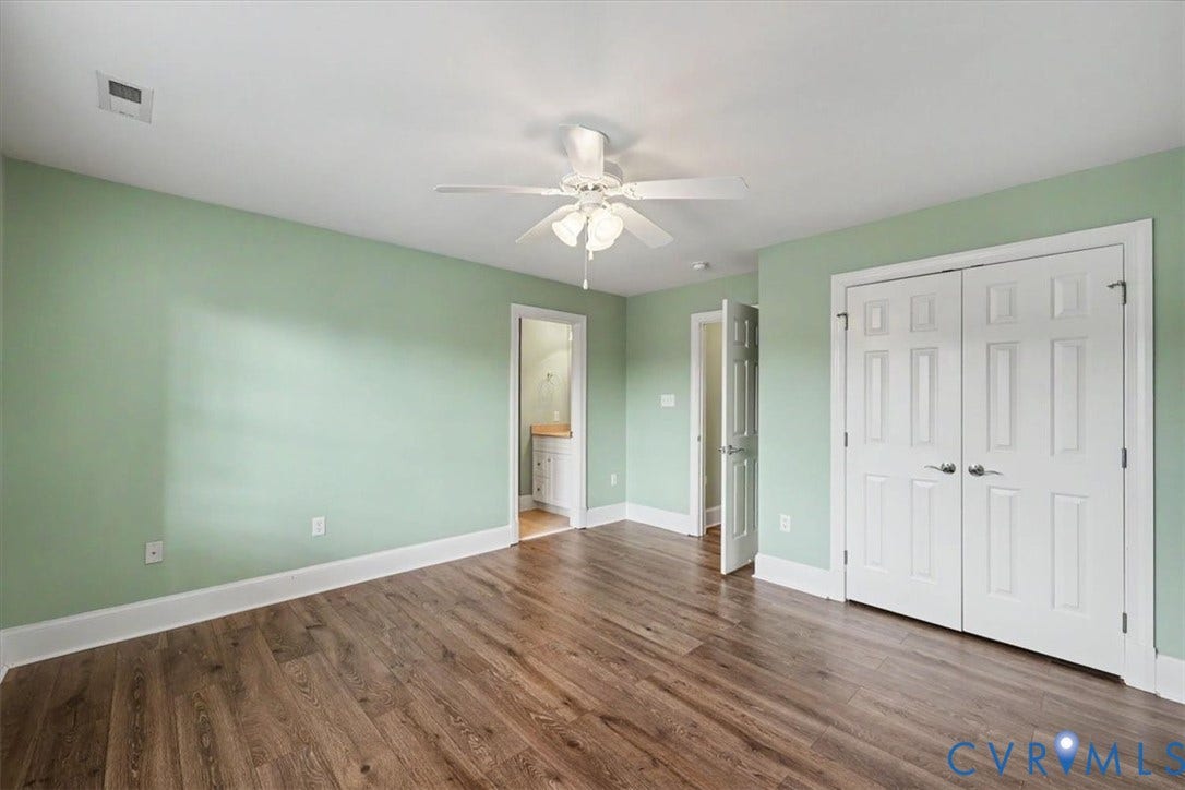 5905 Covington Hills Lane, Nuckols Road Corridor, Glen Allen, VA 23059 2nd floor bedroom with private full bathroom and new LVP flooring.