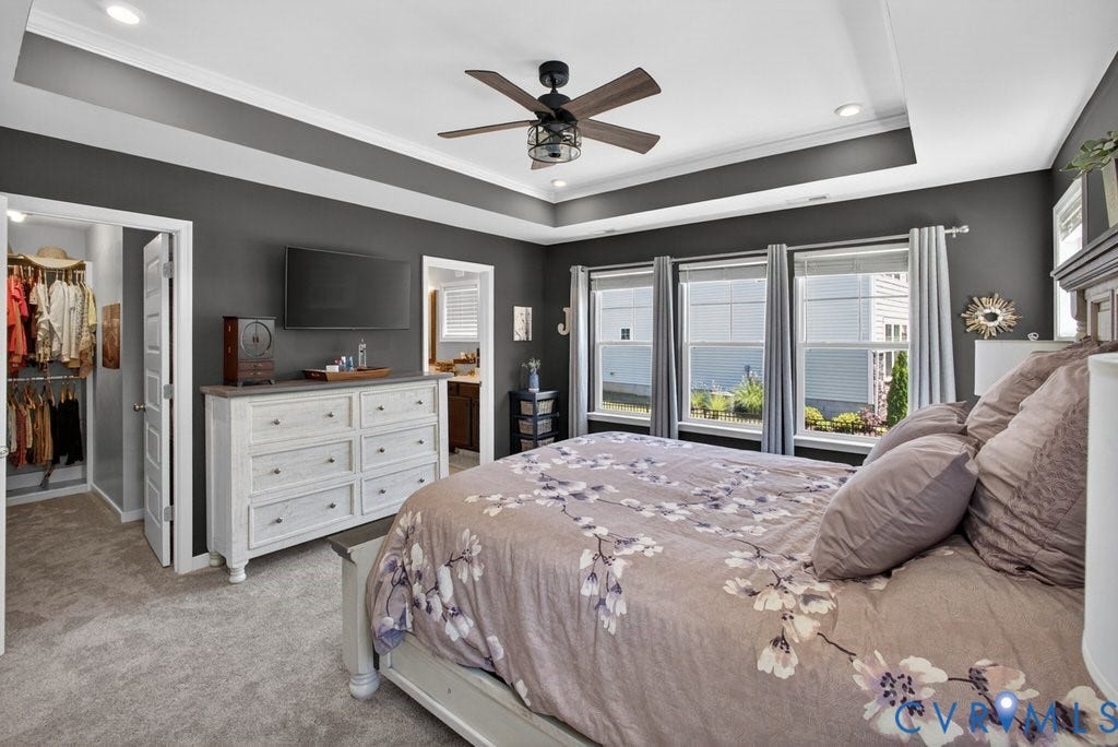 7669 Leeds Castle Lane, Maidstone Village Townhomes, New Kent, VA 23124 Trey Ceiling, Custom Walk In Closet, C/F, Recessed Lighting, New Uprgaded Padding & Carpet