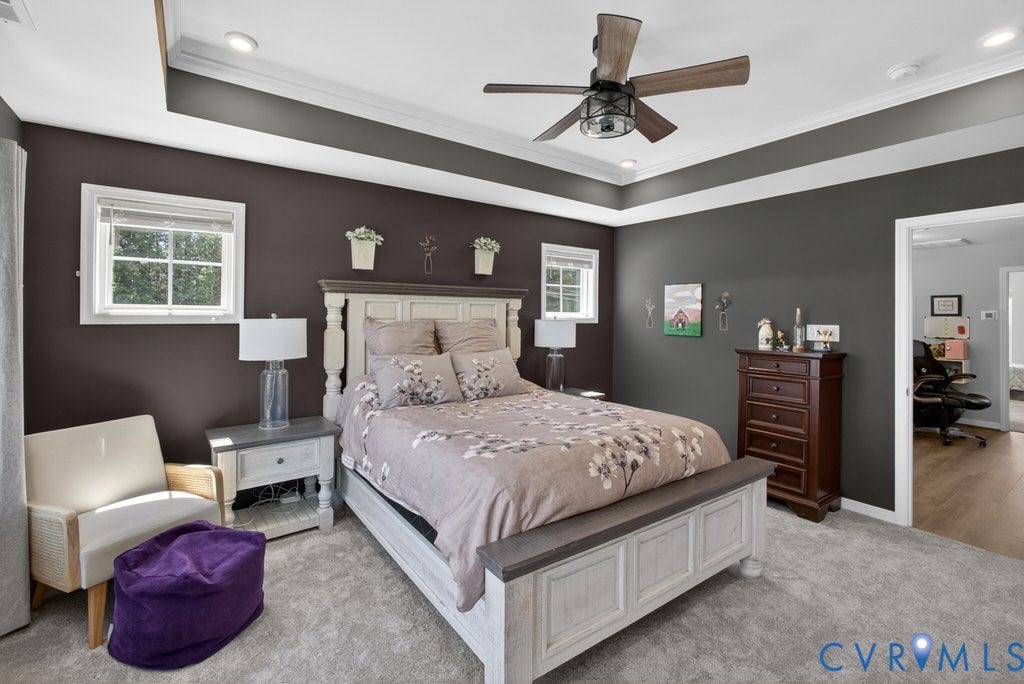 7669 Leeds Castle Lane, Maidstone Village Townhomes, New Kent, VA 23124 Trey Ceiling, Custom Walk In Closet, C/F, Recessed Lighting, New Uprgaded Padding & Carpet