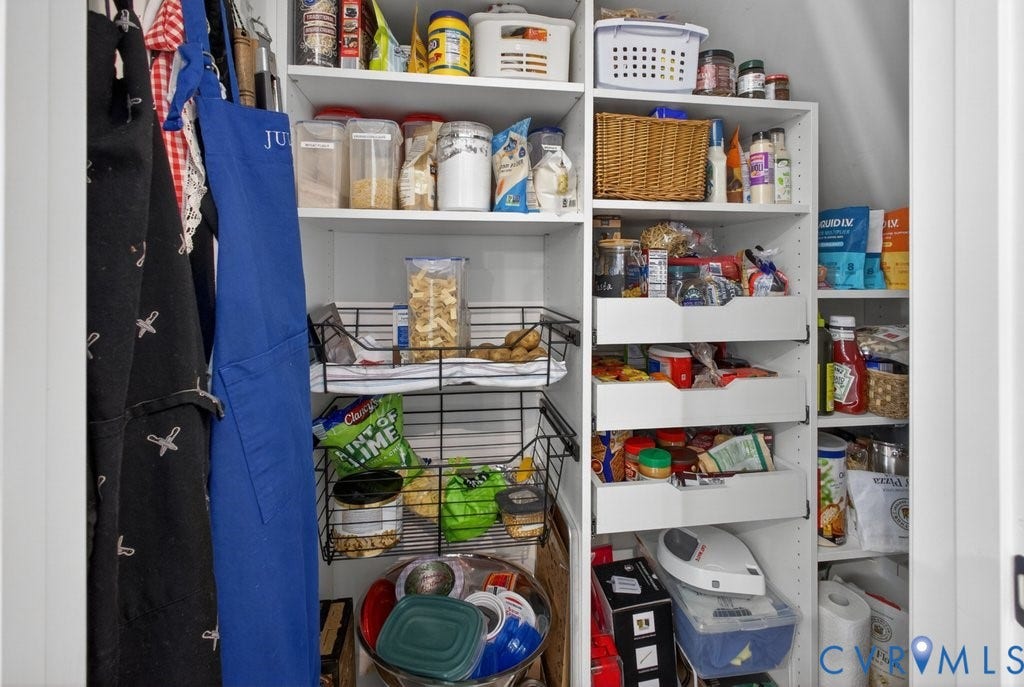 7669 Leeds Castle Lane, Maidstone Village Townhomes, New Kent, VA 23124 Custom Walk In Pantry