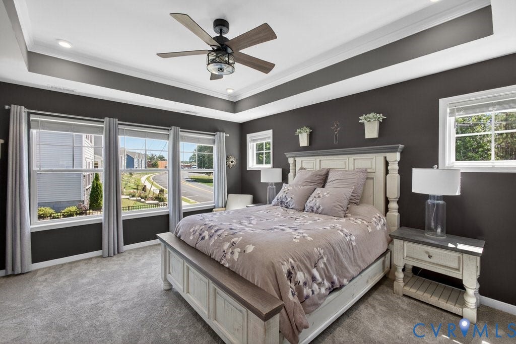 7669 Leeds Castle Lane, Maidstone Village Townhomes, New Kent, VA 23124 Trey Ceiling, Custom Walk In Closet, C/F, Recessed Lighting, New Uprgaded Padding & Carpet