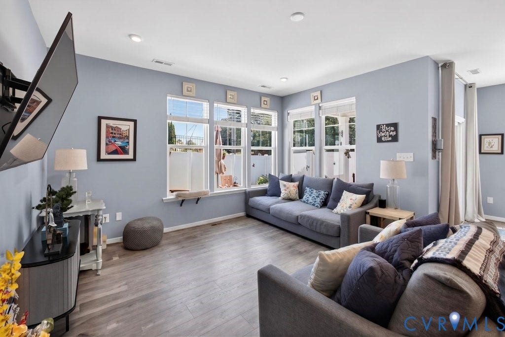 7669 Leeds Castle Lane, Maidstone Village Townhomes, New Kent, VA 23124 LVT Flooring, Recessed Lighting, Lots of Natural Lighting