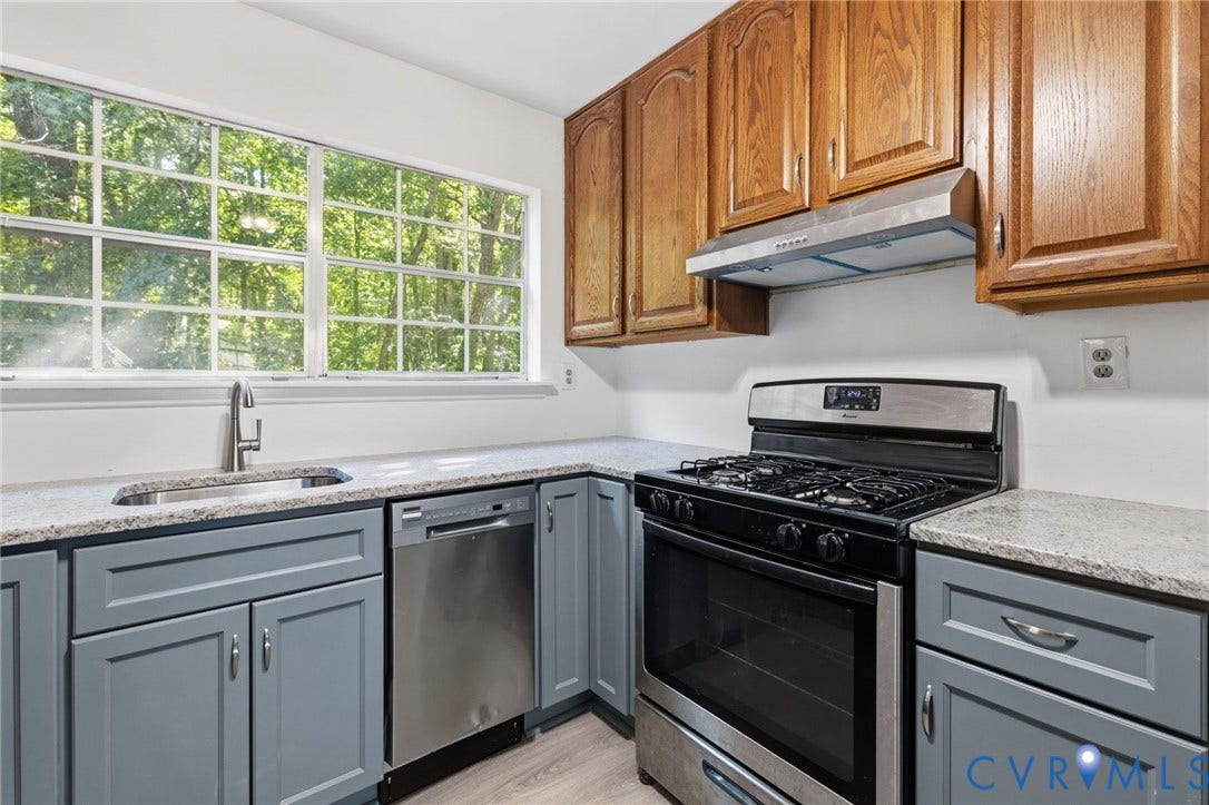 1332 Poco Drive, Richmond, VA 23235 Updated kitchen with granite tops, stainless applcs, gas range